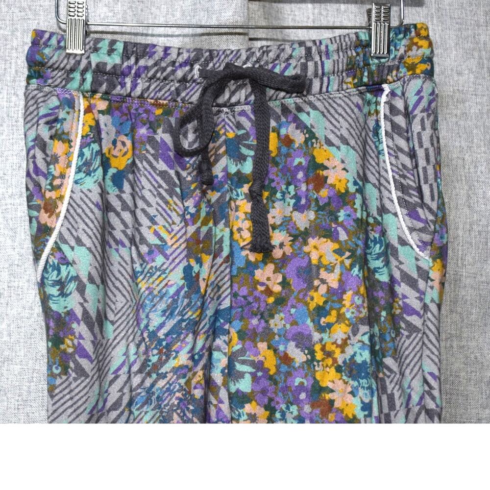 Anthropologie Daily Practice Multicolor Floral Abstract Jogger Lounge Pants XS - Picture 2 of 3